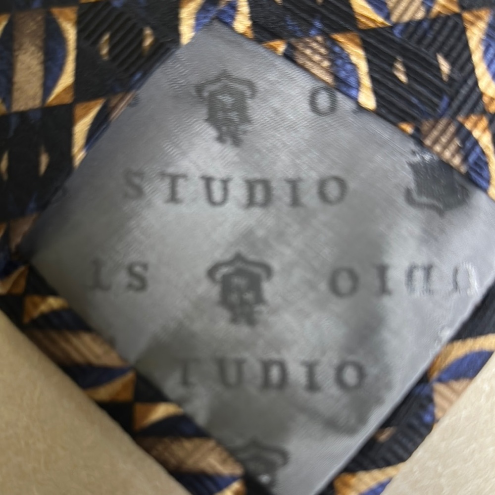 Robert Talbott Black And Brown Ties Geometric Des… - image 8